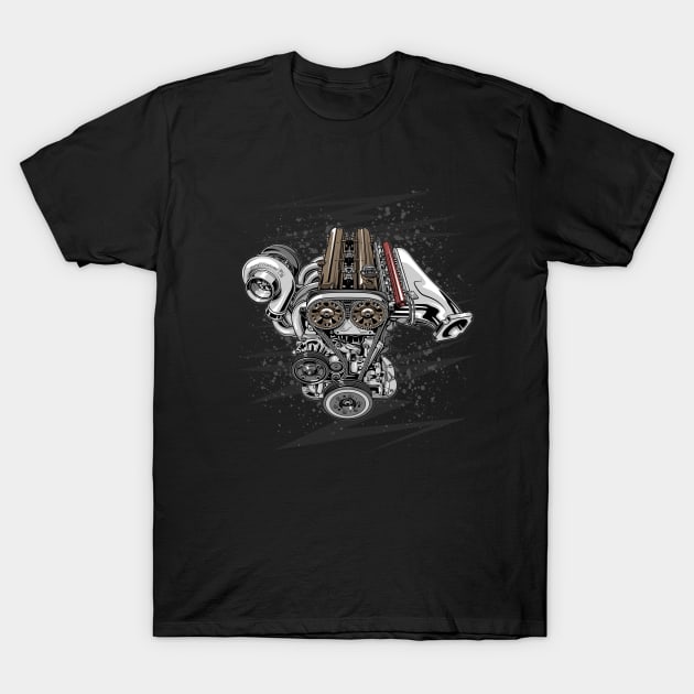 Toyota 2jz gte engine T-Shirt by racingfactory